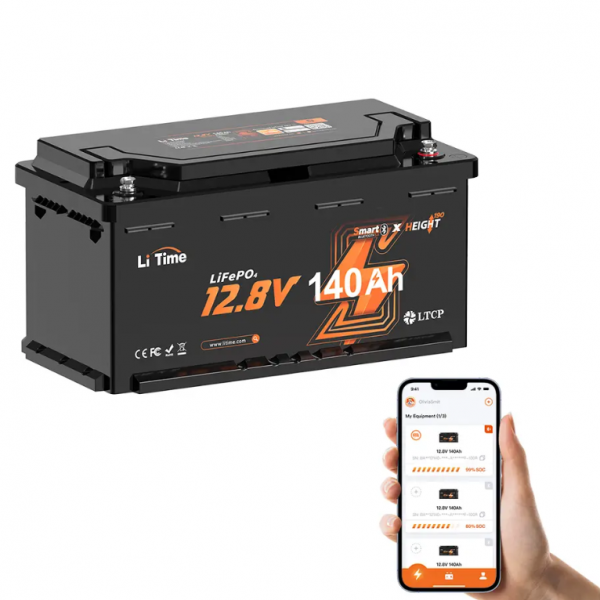 Baterie de litiu 12V LiFePO4 140Ah cu ciclu profun...