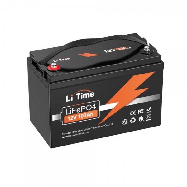 Baterie solara LITHIUM LiTime 12V 100Ah LiFePO4 cu...